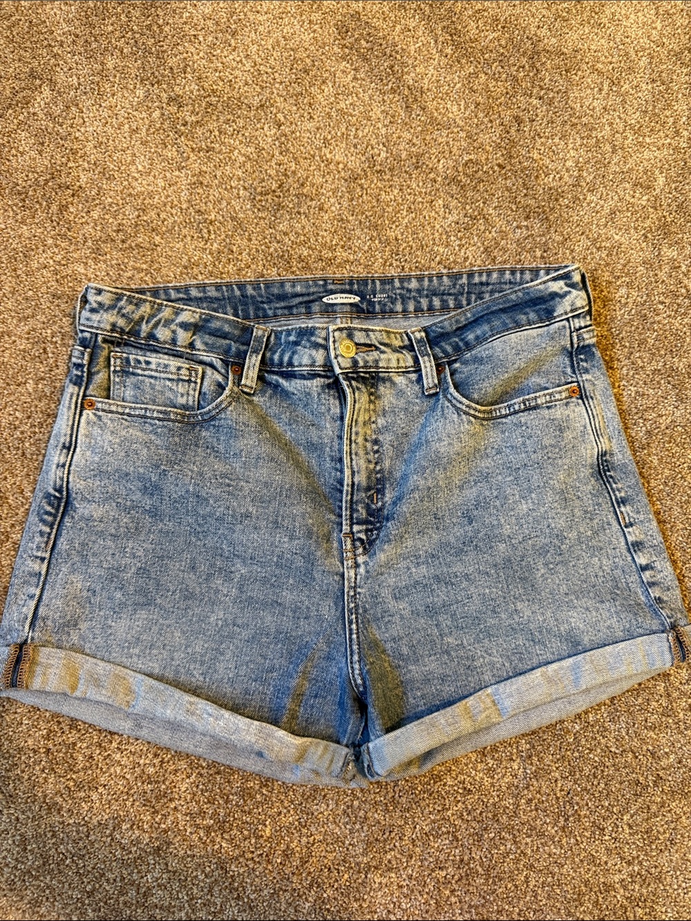 Old Navy Classic High-Rise Blue Denim Shorts